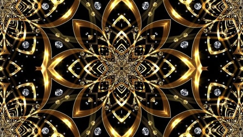Golden Kaleido Flower