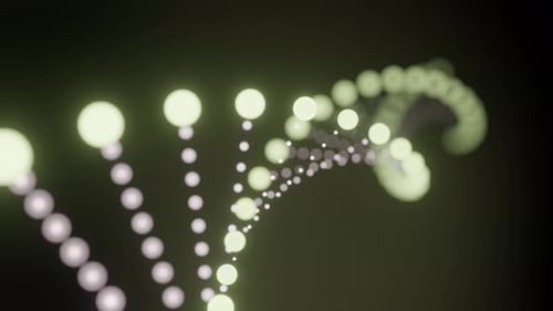 DNA chain video footage.