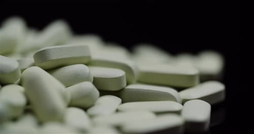 Medical Tablets and Pills Rotating, Pharmaceutical Industry