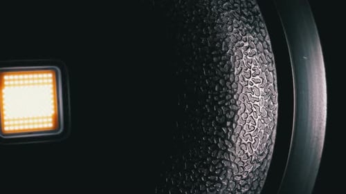 Professional White Studio LED Light Close-up