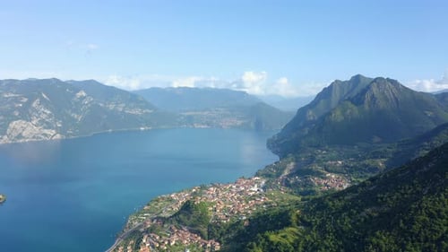 Aerial view of Bardolino, Lake Garda, Italy.