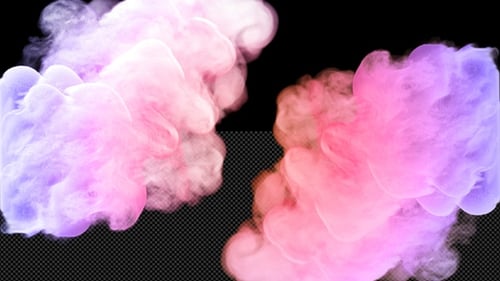 Colorful Fluid Smoke Explosion Transition