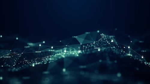 Conceito de rede de segurança de tecnologia.