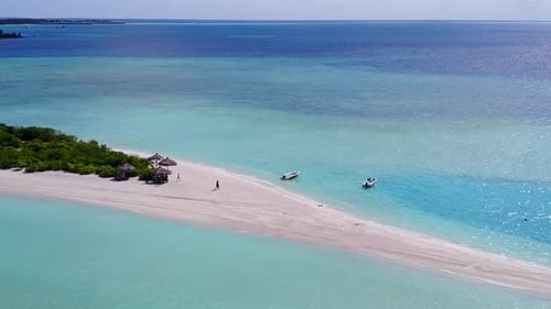 Aerial drone texture of marine sea view beach by lagoon and sand background