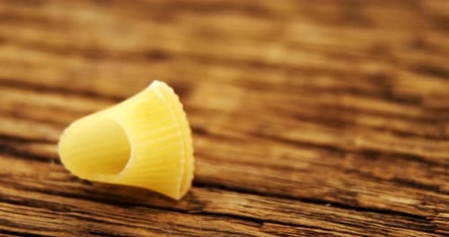 Nahaufnahme von Lumaconi Rigati Pasta