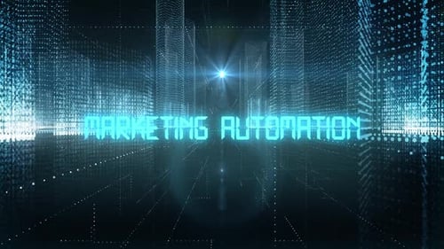 Skyscrapers Digital City Tech Word Marketing Automation