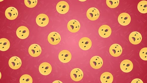 Wow Emoji-Hintergrund
