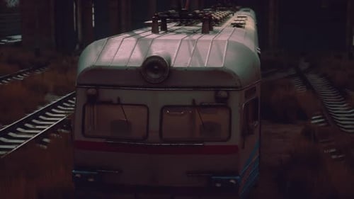 Some Trains at Abandoned Train Depot