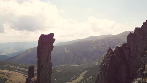 View to Grassy Valley From Rocky Mountain Peak