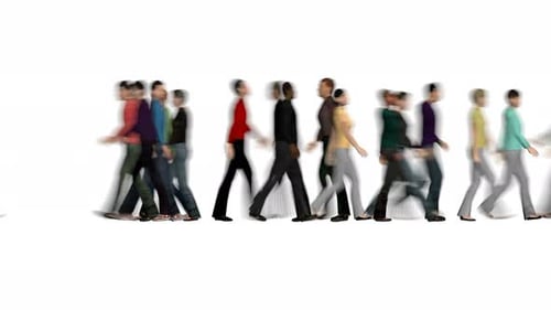 Crowd of People Blur Lifestyle Design Urban Concept Busy Street Pedestrian