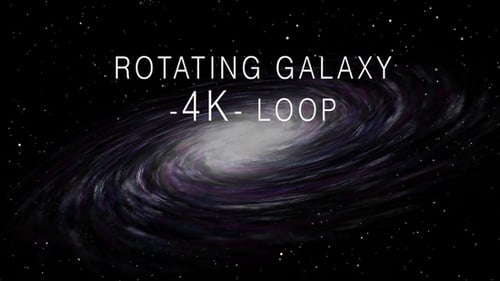 Rotierende Galaxie im Weltraum 4K