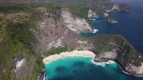 Aerial View of Kelingking Beach