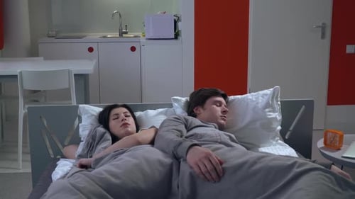 Couple Sleep in House