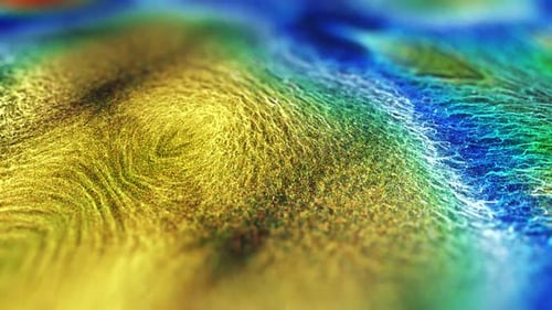 Organisch fließende Partikel