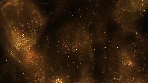Shimmering Golden Glitter Particles Elegant Background Animation