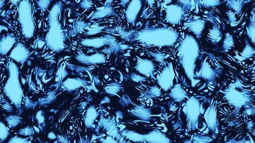 Dynamic Blue Abstract Fluid Organic Shapes Looping Background Animation