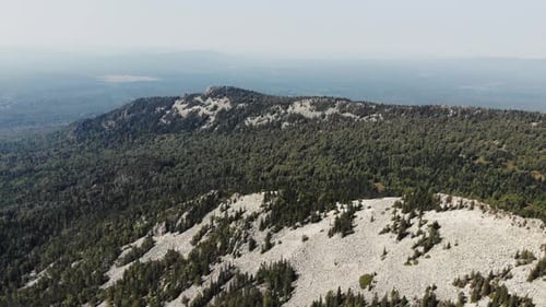 Aerial View of Rocky Mountain Range