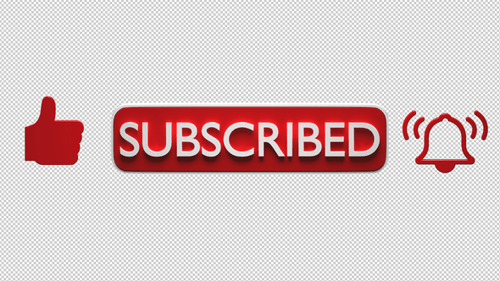 Subscribe Like Notify Bell 3 D Buttons 4k Transparent Background