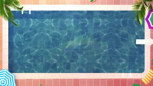Summer Swimming Pool Background 03