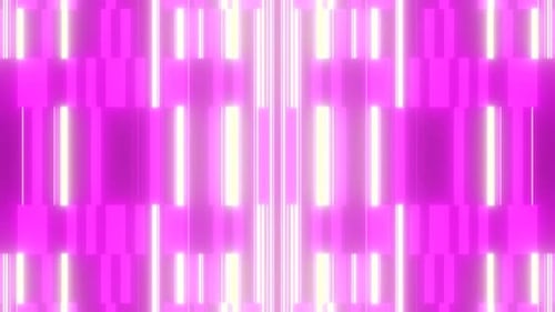 Symmetrical Neon Light Bars Looping Abstract Background Animation
