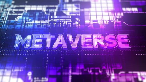 Metaverse Technology Background 01288