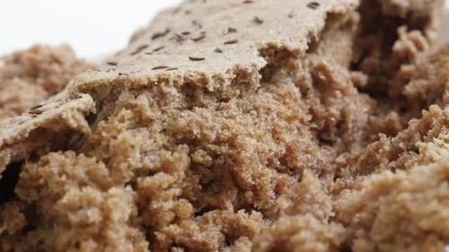 Macro Shot of Rustic Brown Bread