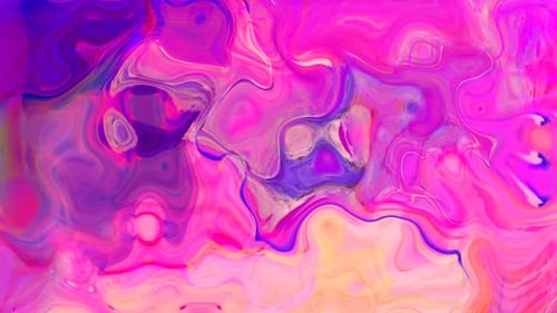 Vibrant Pink Purple Abstract Fluid Swirl Background Loop
