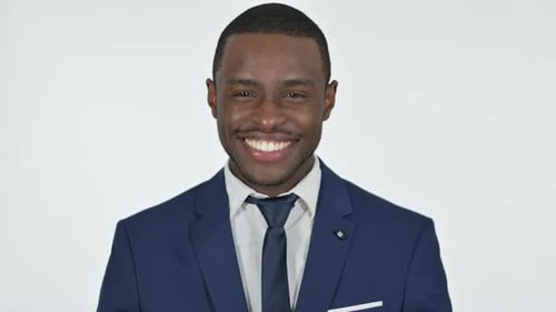 Smiling Man in Suit Close Up Portrait
