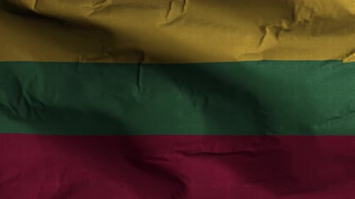 Strukturierter Wellenhintergrund mit litauischer Flagge 4K