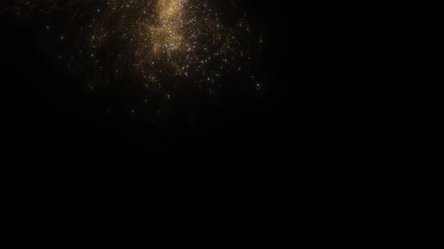 Magic Yellow Particles Moving