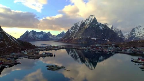 Village portuaire de Norvège