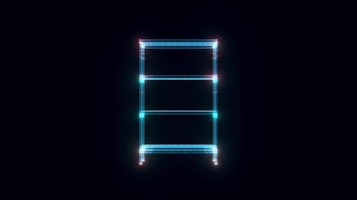 Empty Book Shelf Hologram Hd