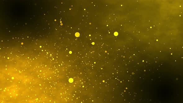 Yellow Particle World 02, Backgrounds Motion Graphics ft. abstract ...