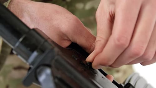 Einstellgewehr für Soldaten