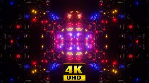 Vj Loop Lights Of The East 03 4K