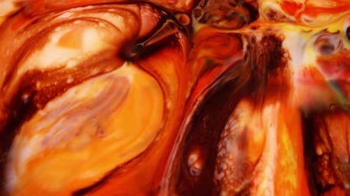 Explotion d'encre colorée abstraite
