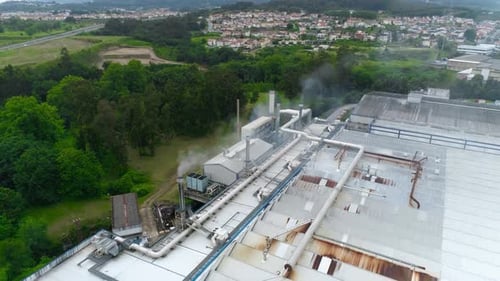 Smokestack in factory