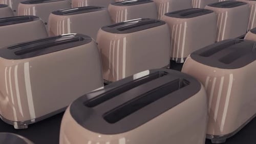 A Lot Of Toasters In A Row Hd