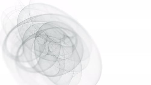 Black and White Spirograph Art