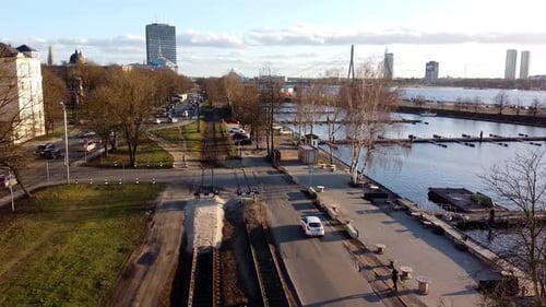 Vue ferroviaire de la ville
