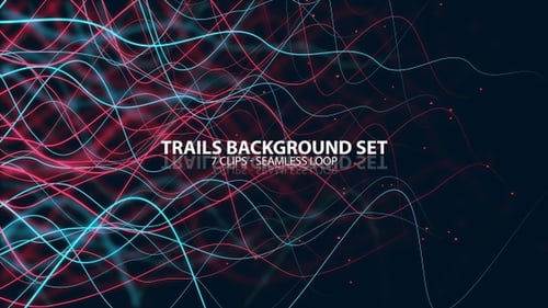 Dynamic Abstract Glowing Wavy Lines Background