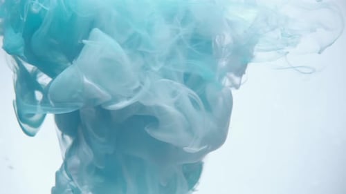 Swirling Blue and White Colors in Abstract Motion