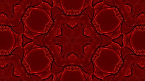 Abstract Red Kaleidoscope
