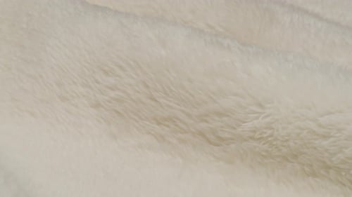 Close-Up of Soft Furry Blanket Material