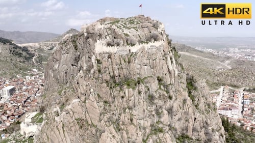 Afyon City Castle Drone Video