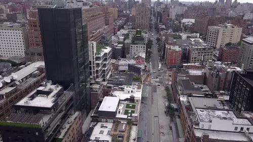 aerial view of New York City
