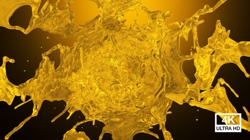 Pure Oil Splash Explosion 4K