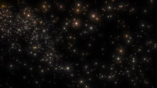 Shimmering Golden Particles Elegant Overlay Background