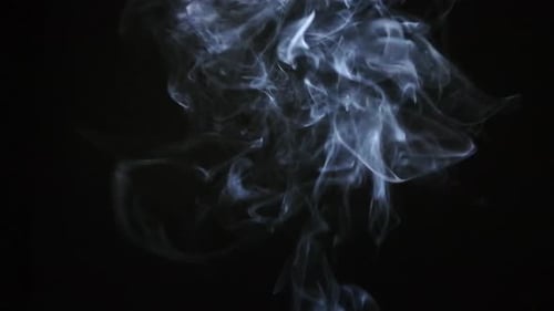 Abstract Smoke Effect on Black Background
