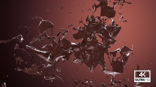 Abstrakter Chocolate Splash V4